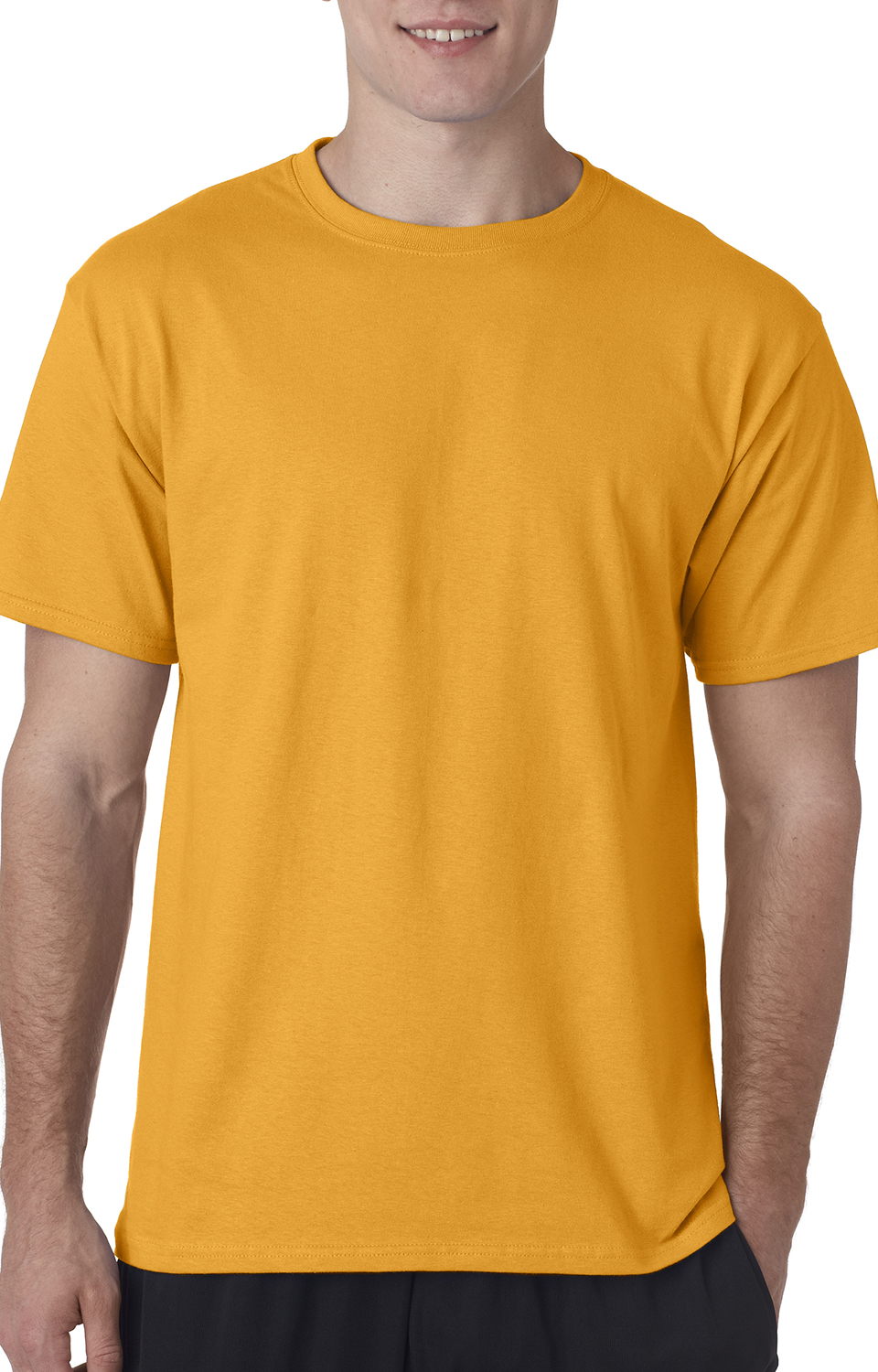 champion yellow tshirt