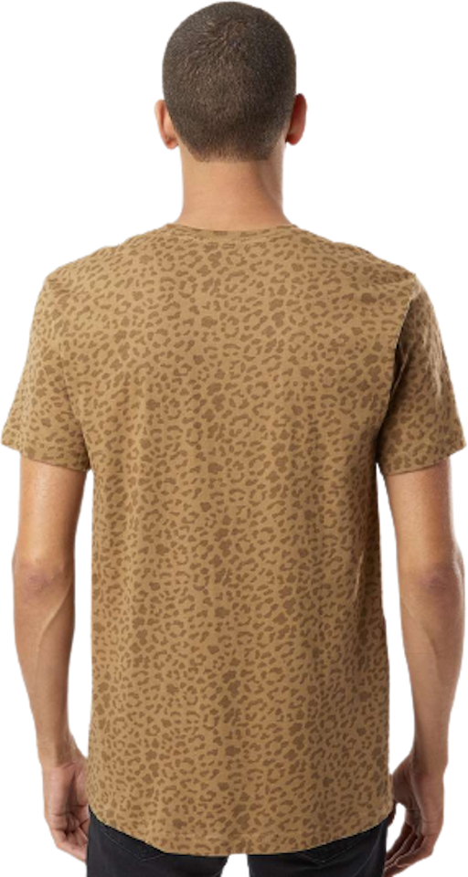 LAT B00638824 Fine Jersey T-Shirt, Brown Leopard - Medium