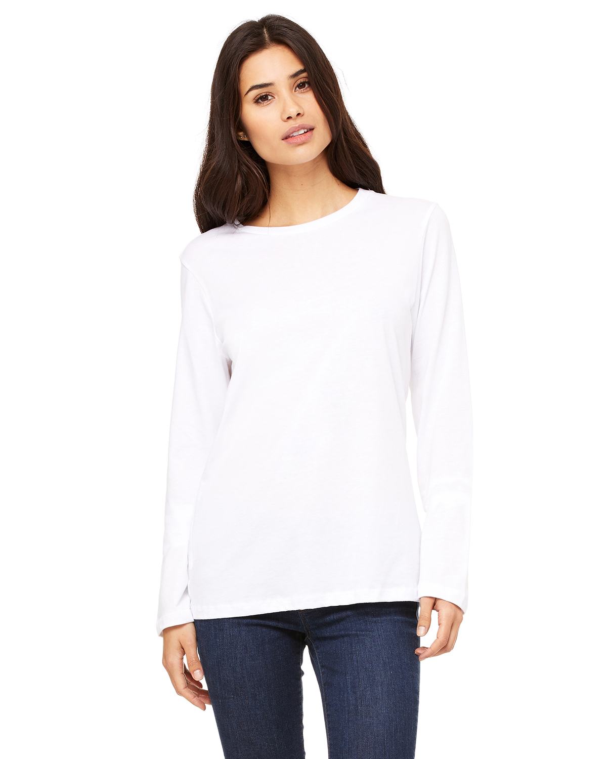 Bella Canvas B6450 Ladies' Relaxed Jersey Long-Sleeve T-Shirt | JiffyShirts