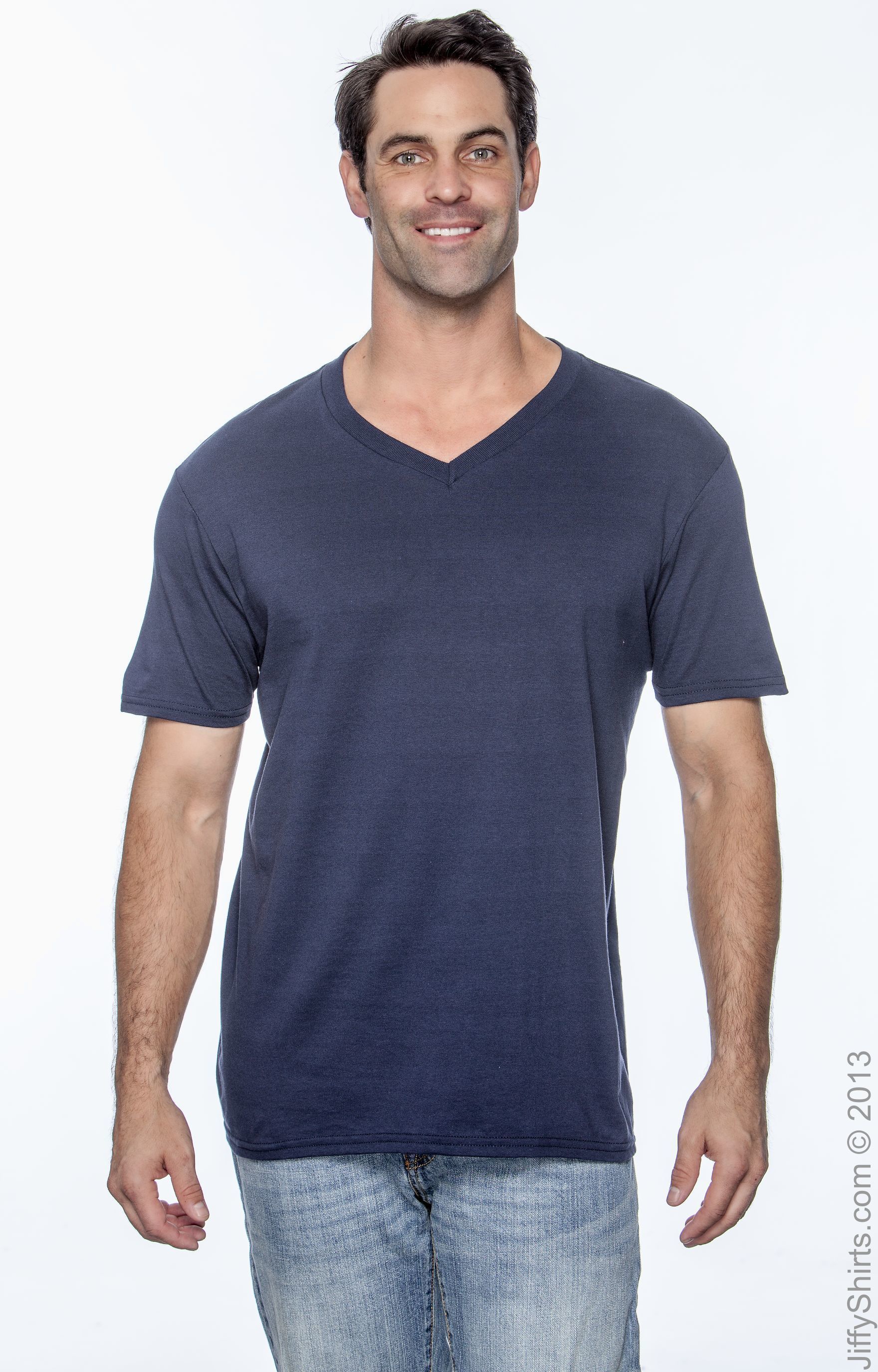 navy v neck t shirt