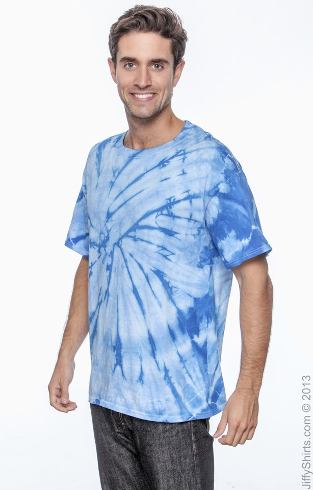 Tie Dye Cd101 Adult 5.4 Oz. 100% Cotton Spider T Shirt | Jiffy Shirts