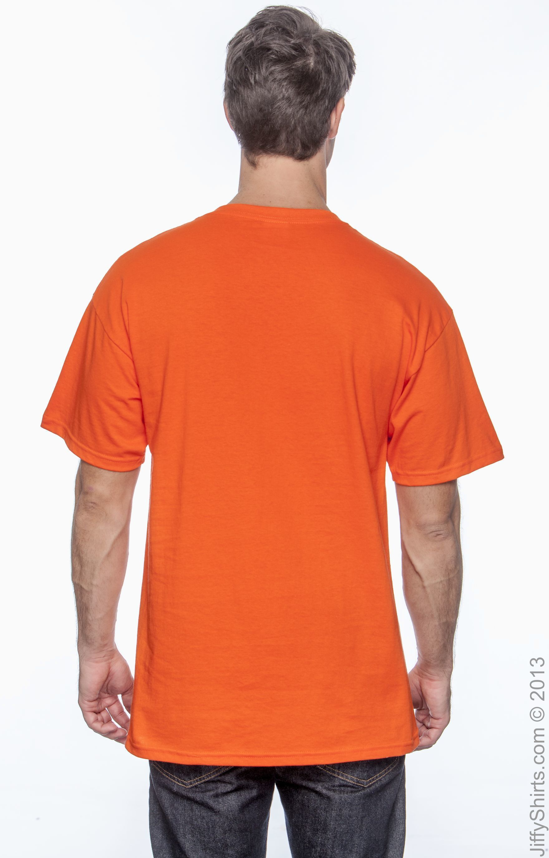 Gildan G230 High Viz Safety Orange Adult Ultra Cotton® 6 oz. Pocket TShirt