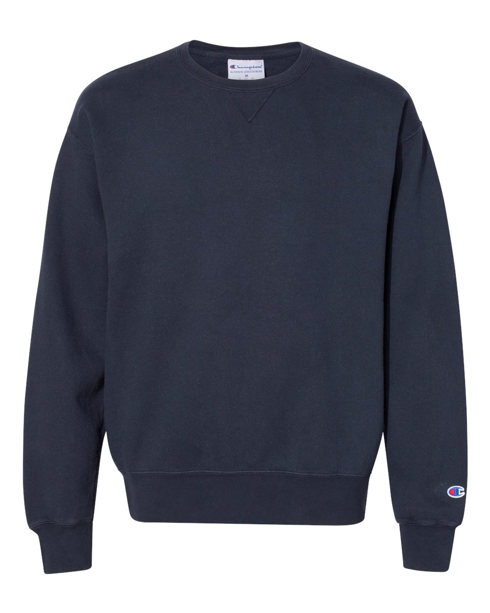 Champion CD400 Navy Garment Dyed Crewneck Sweatshirt | JiffyShirts