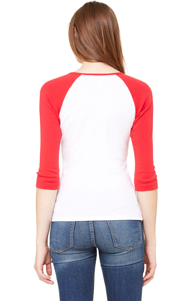 Download Bella + Canvas B2000 Heather Deep / Black Ladies' Baby Rib ...
