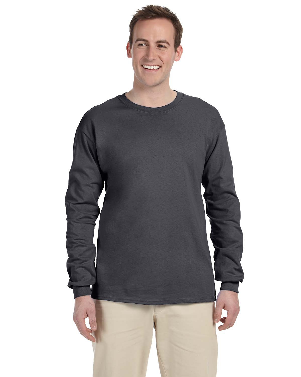 Maroon Adult Gildan Long Sleeve Ultra Cotton t-shirt-Mens Tops s m l xl 2xl 