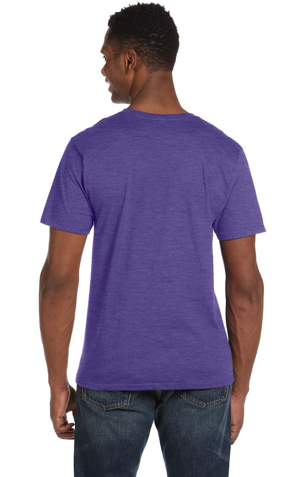Download Anvil 982 Navy Adult Lightweight V-Neck T-Shirt