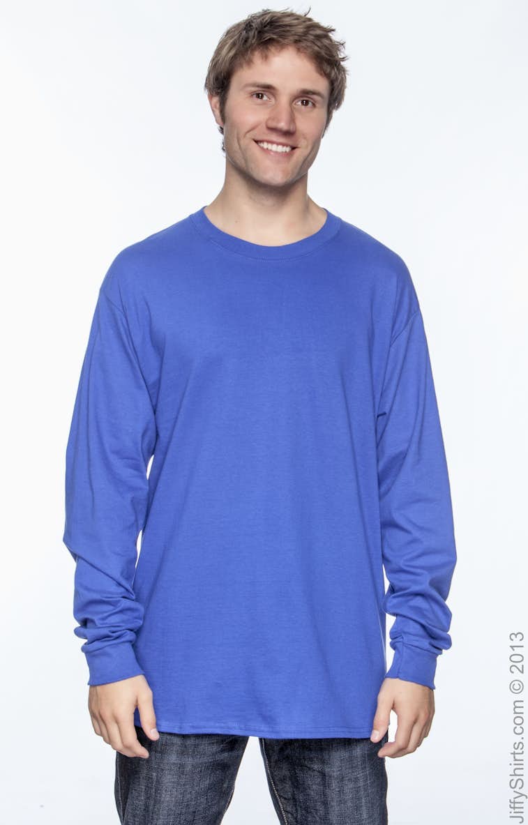 Hanes Beefy T Long Sleeve T Shirt 5186 Coolmine Community School - how to make shirts on roblox without bc 2019 coolmine