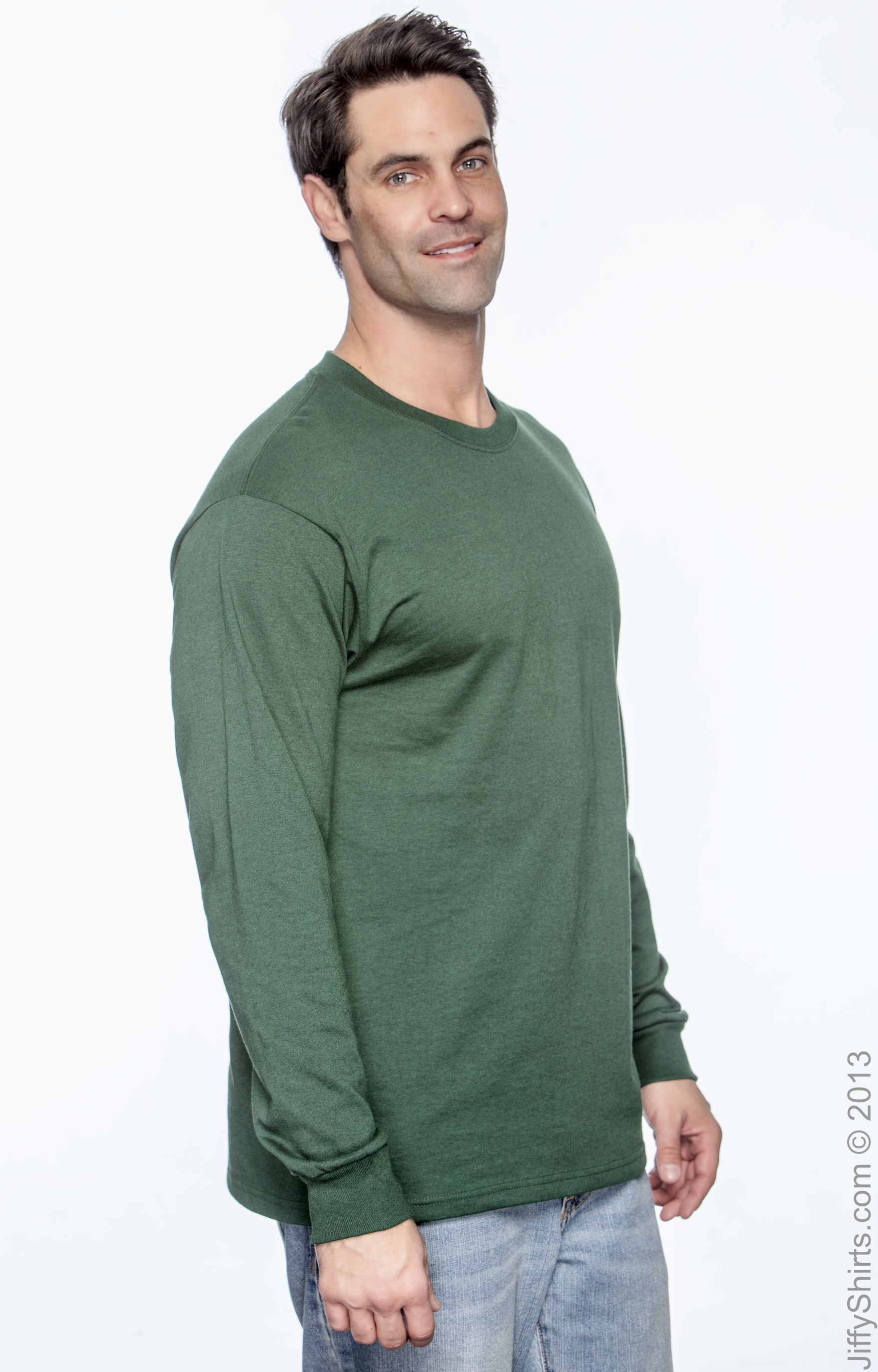 Jerzees 29L Forest Green Adult 5.6 oz. DRIPOWER® ACTIVE LongSleeve T