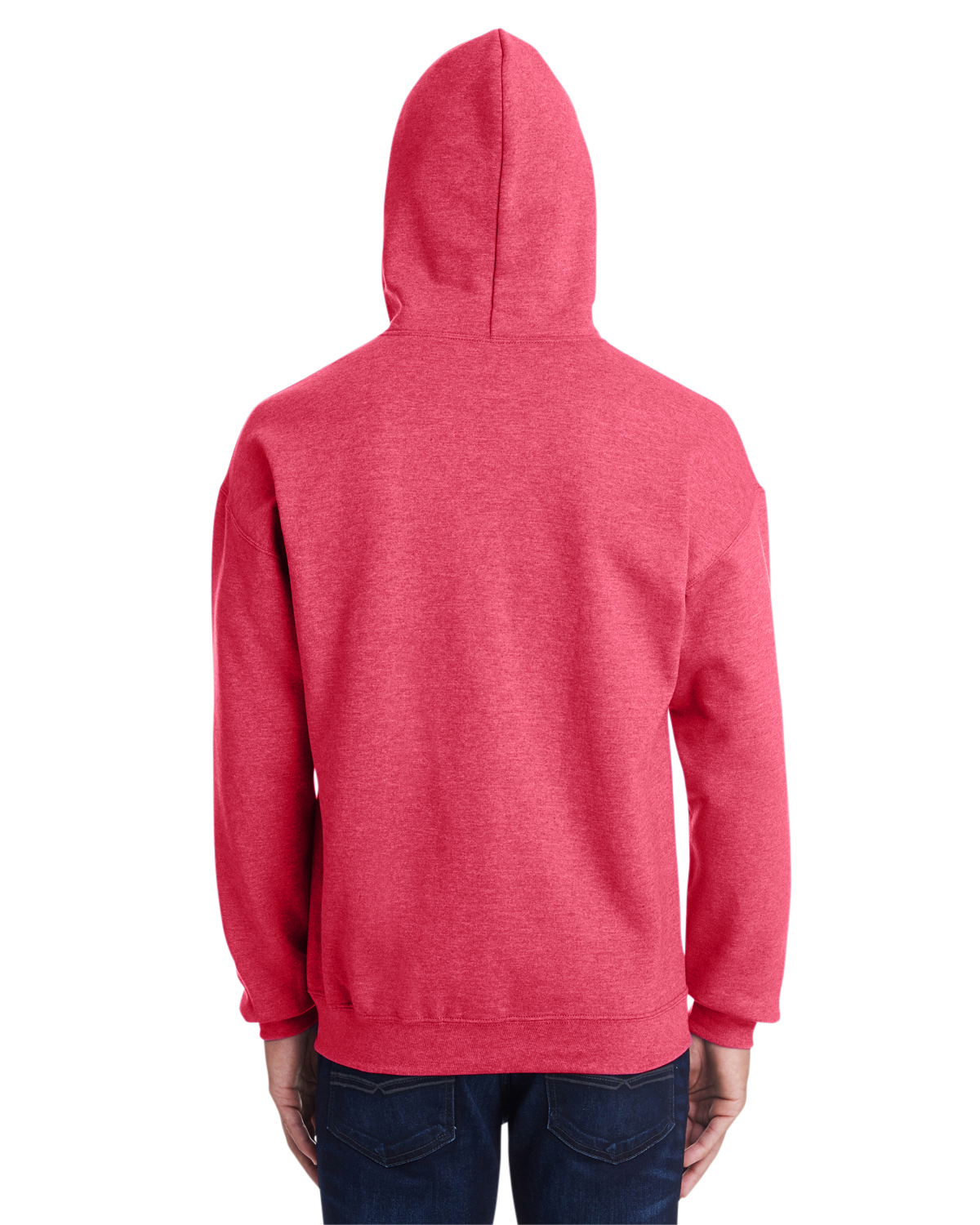 gildan heather red sweatshirt