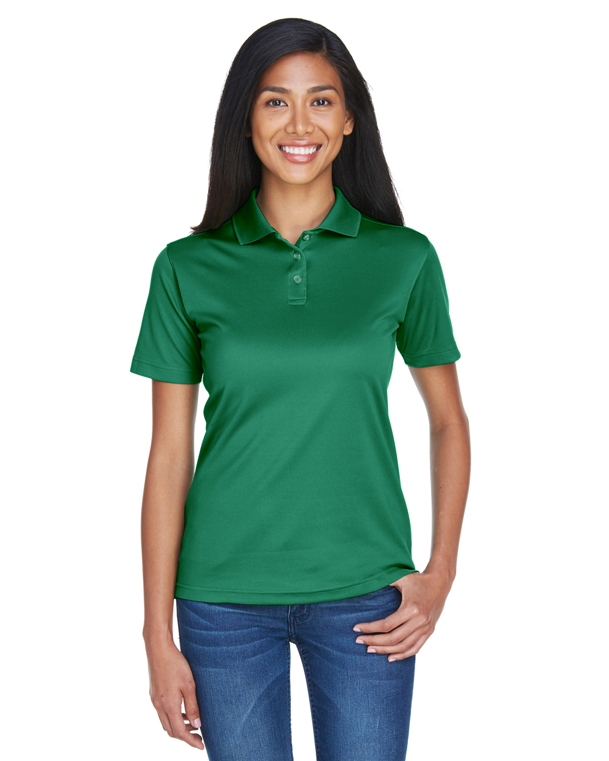 Ladies green hotsell polo shirt