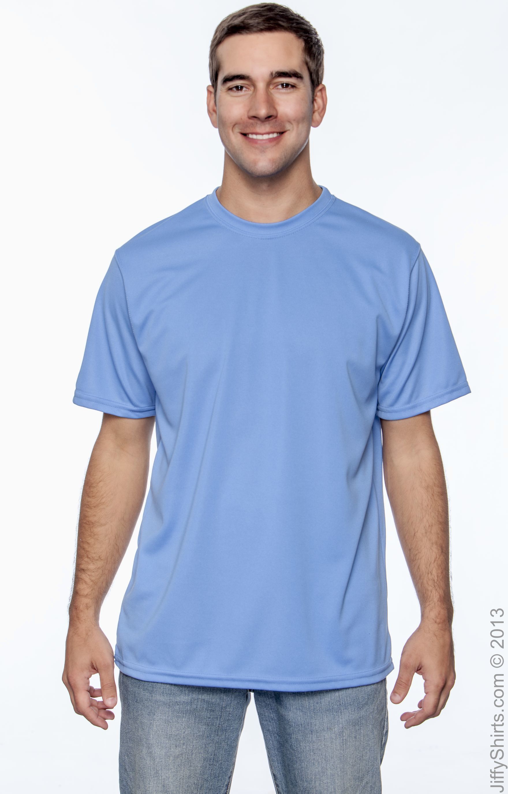 columbia blue dri fit shirt