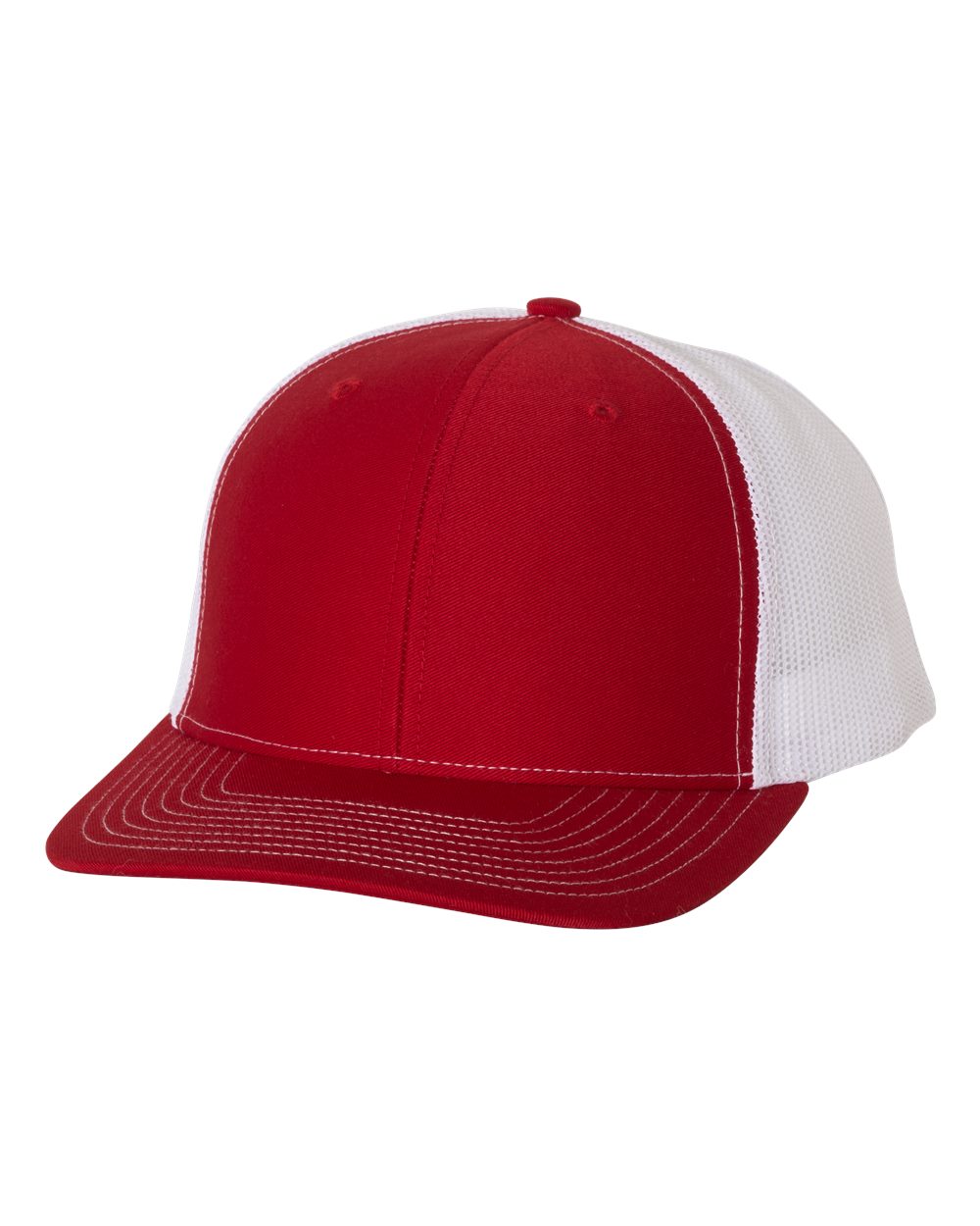 white red trucker hat