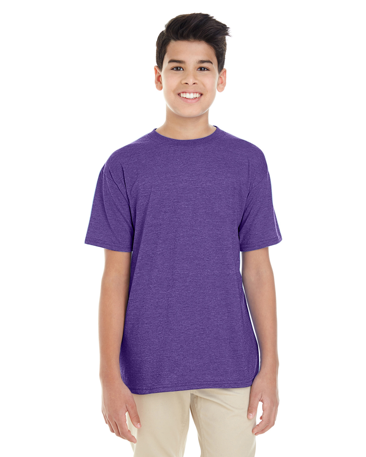 purple gildan t shirt