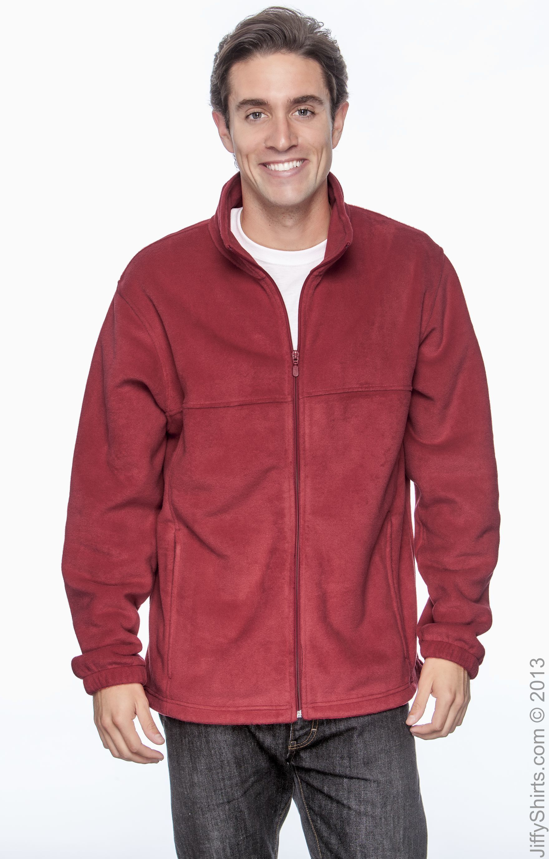 Harriton full hot sale zip fleece