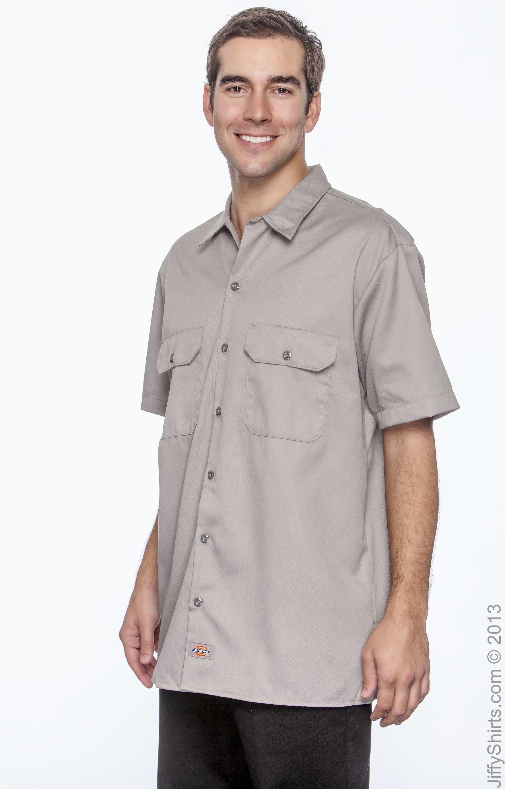 Dickies Work Shirt Short Sleeve #1574 Charcoal Grey 