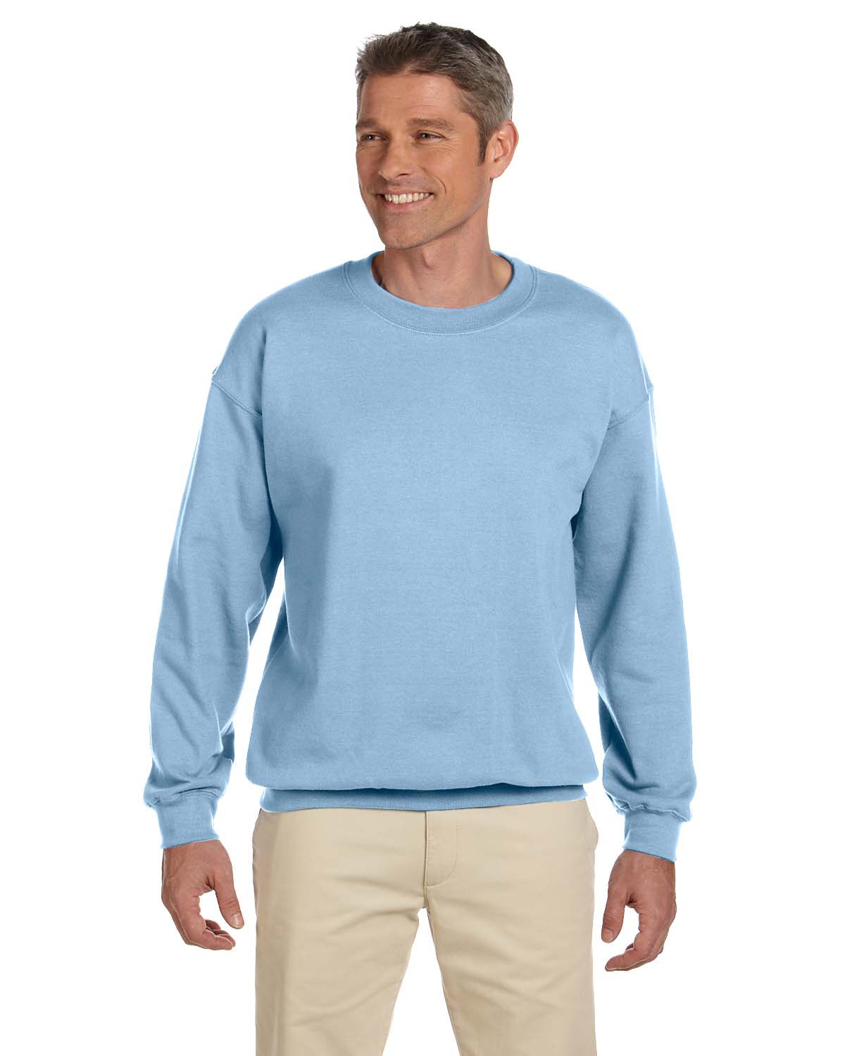 light blue gildan crewneck