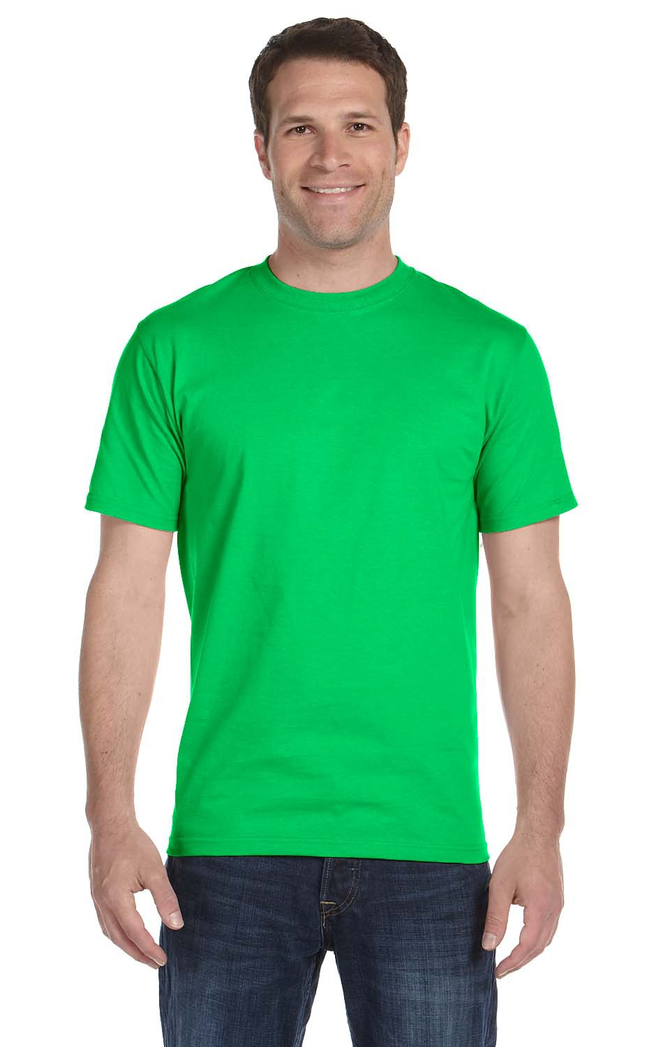 50/50 T-Shirt 3XL - Electric Green Style # G800 - Original Label By Gildan Gildan Adult DryBlend 56 Oz