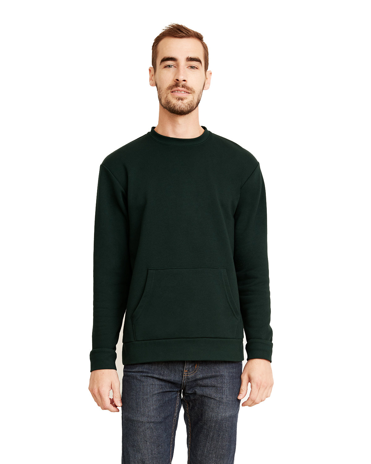 Next level pocket online crewneck sweatshirt