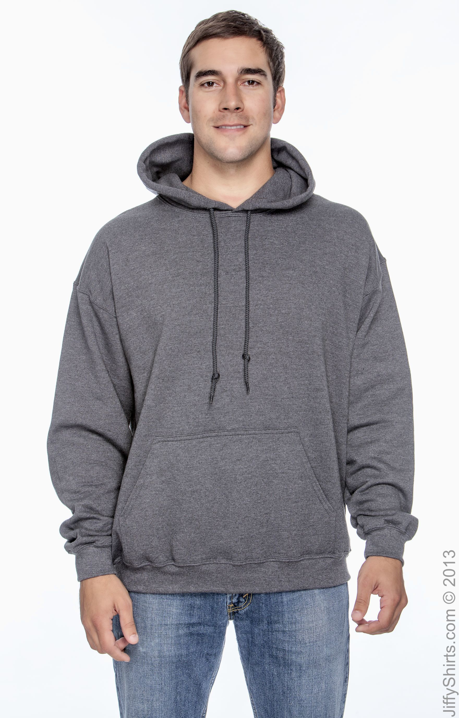 gildan heather grey hoodie