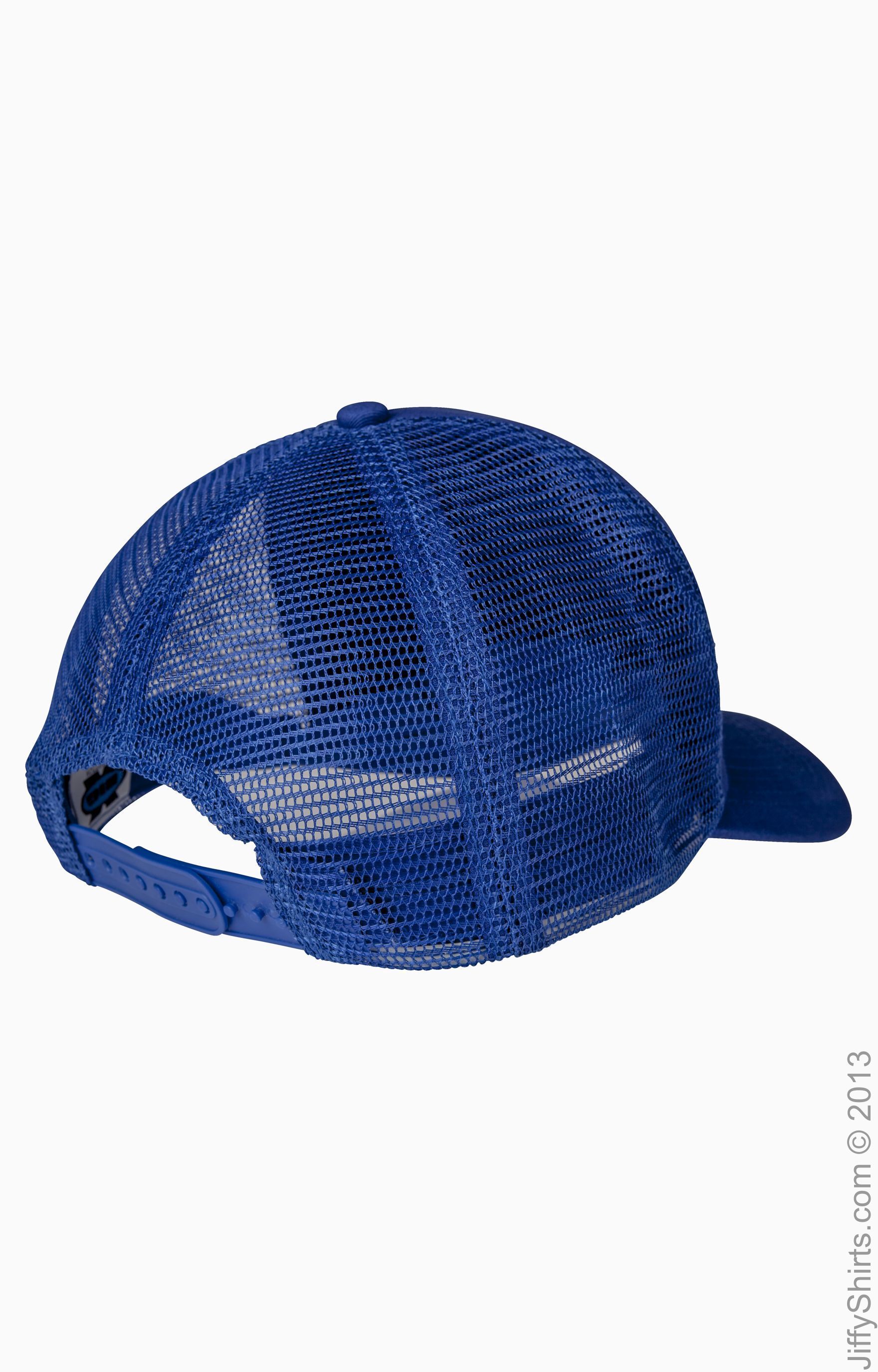 Big Accessories BX010 Royal 5Panel Twill Trucker Cap JiffyShirts