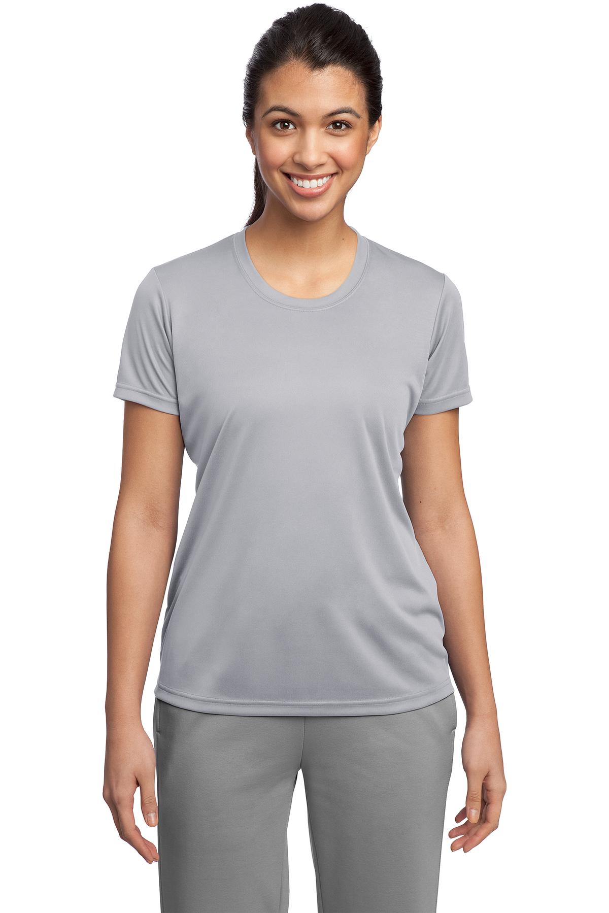 Womens Sport-Tek Dry Fit Gym Workout Performance Moisture Wicking T-Shirt LST350 