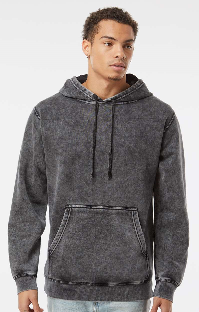 Independent Trading Prm4500 Mw Adult Midweight Mineral Wash Hooded  Sweatshirt | Jiffy Shirts