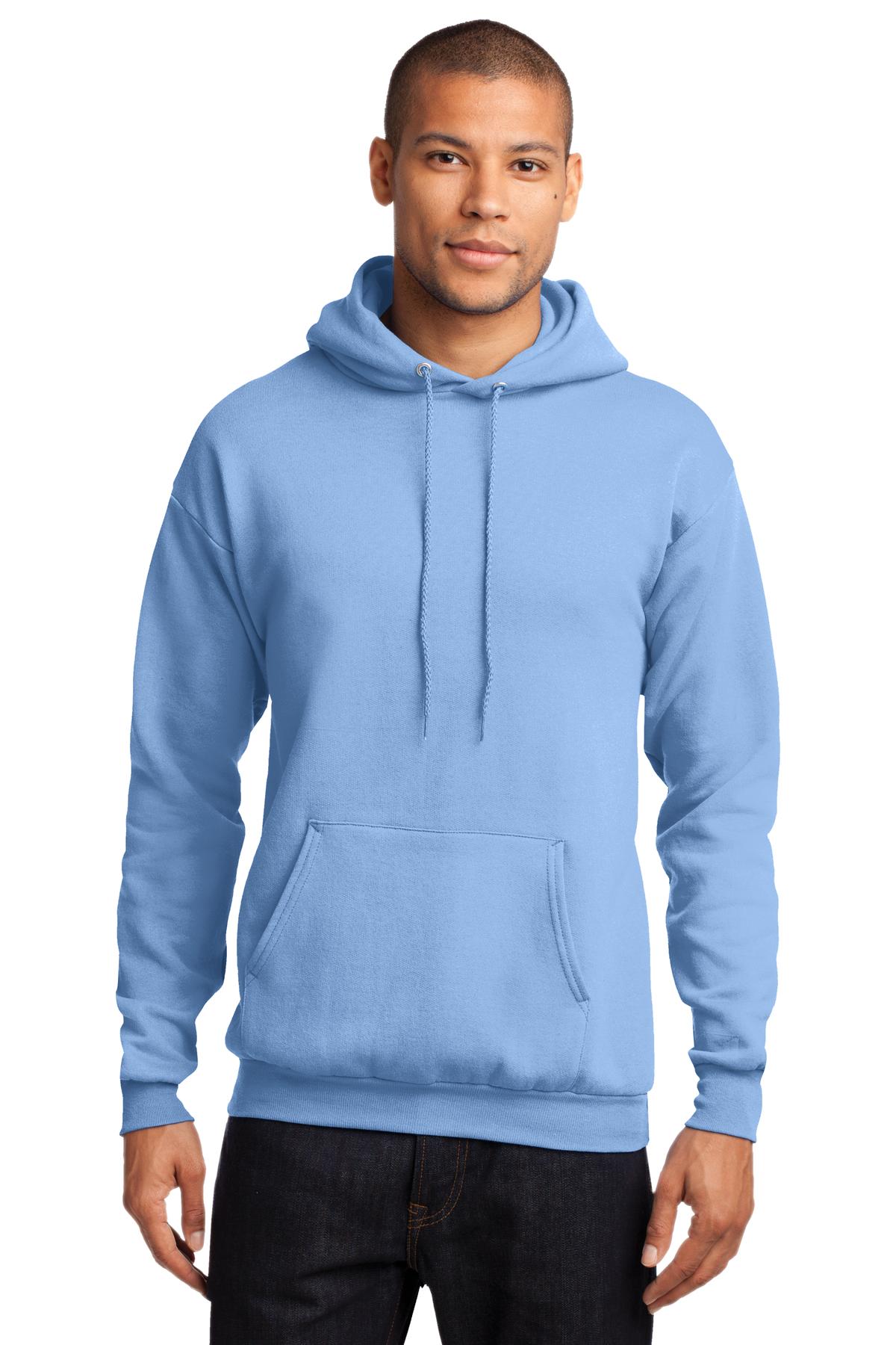 hanes light blue hoodie