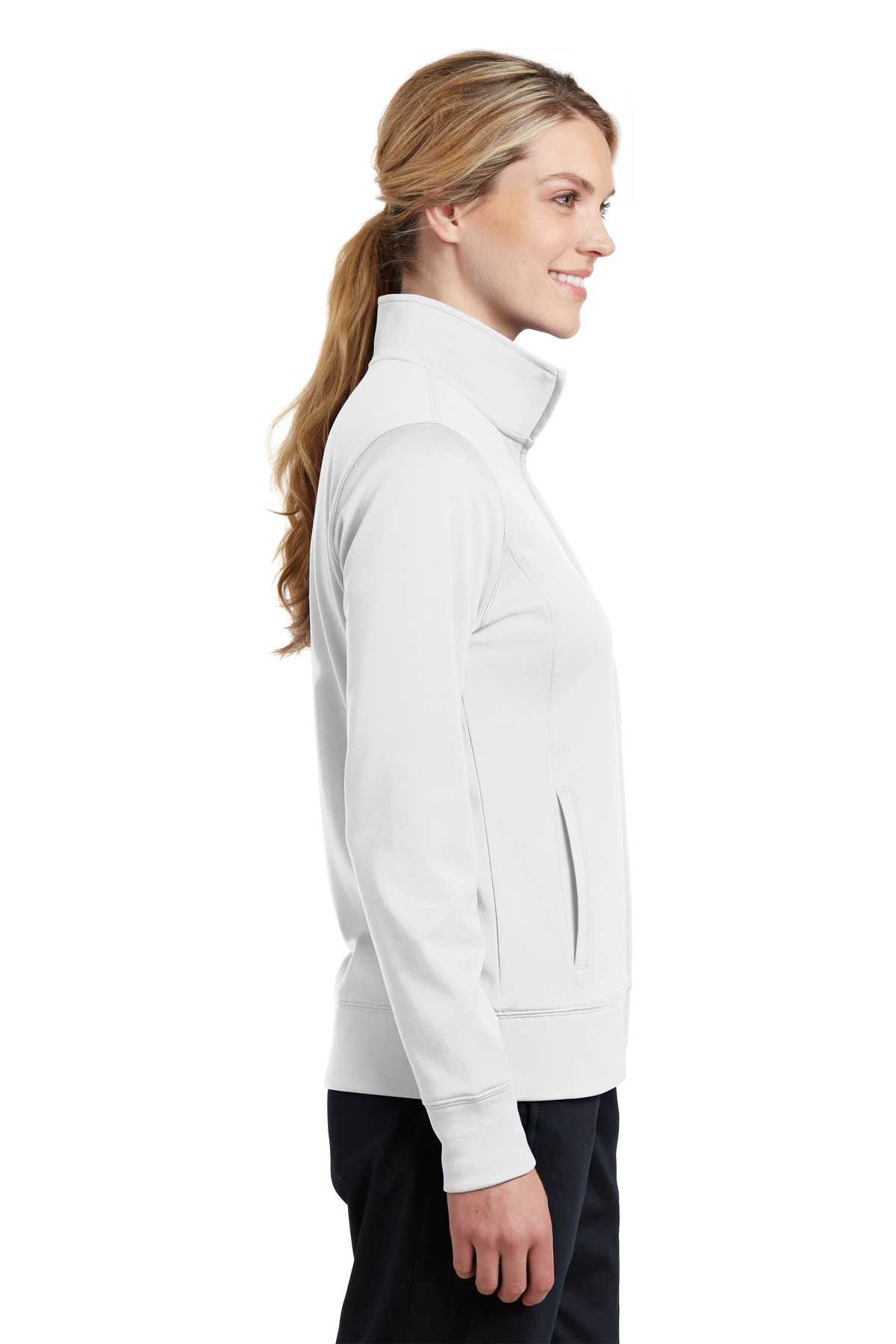 Sport Tek Lst241 Ladies Sport Wick Fleece Full Zip Jacket Jiffy Shirts