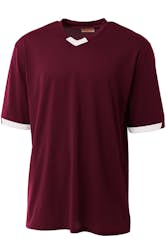 Maroon / White