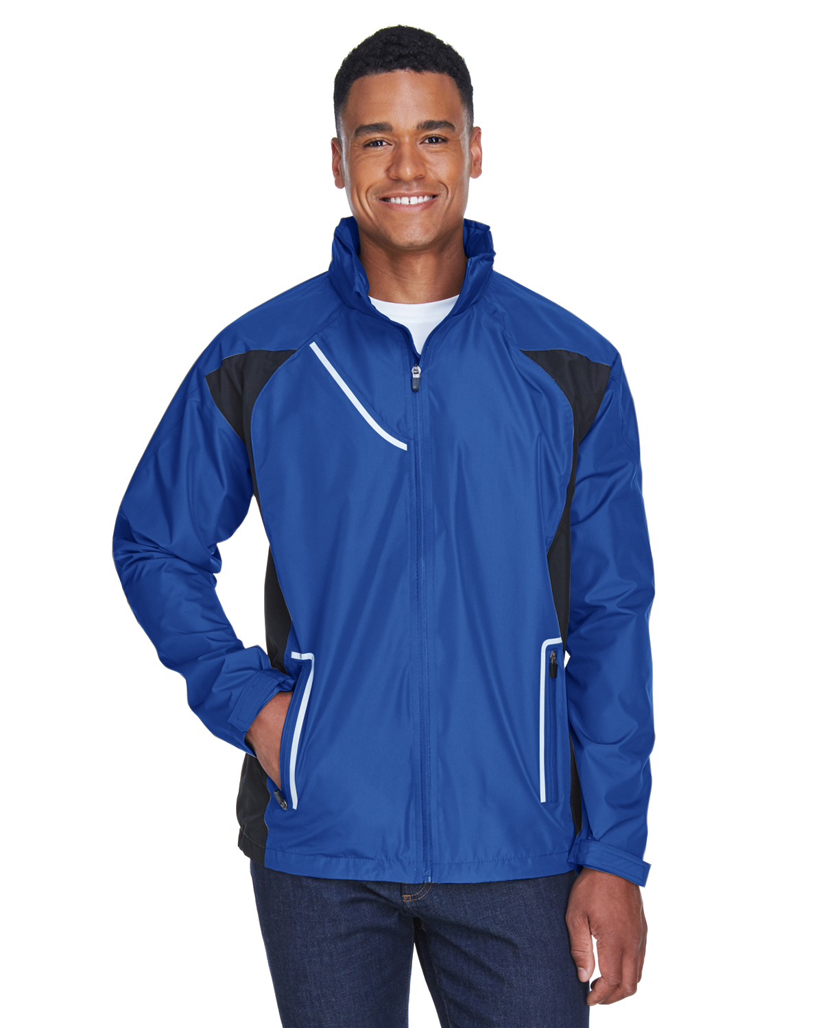 royal blue waterproof coat