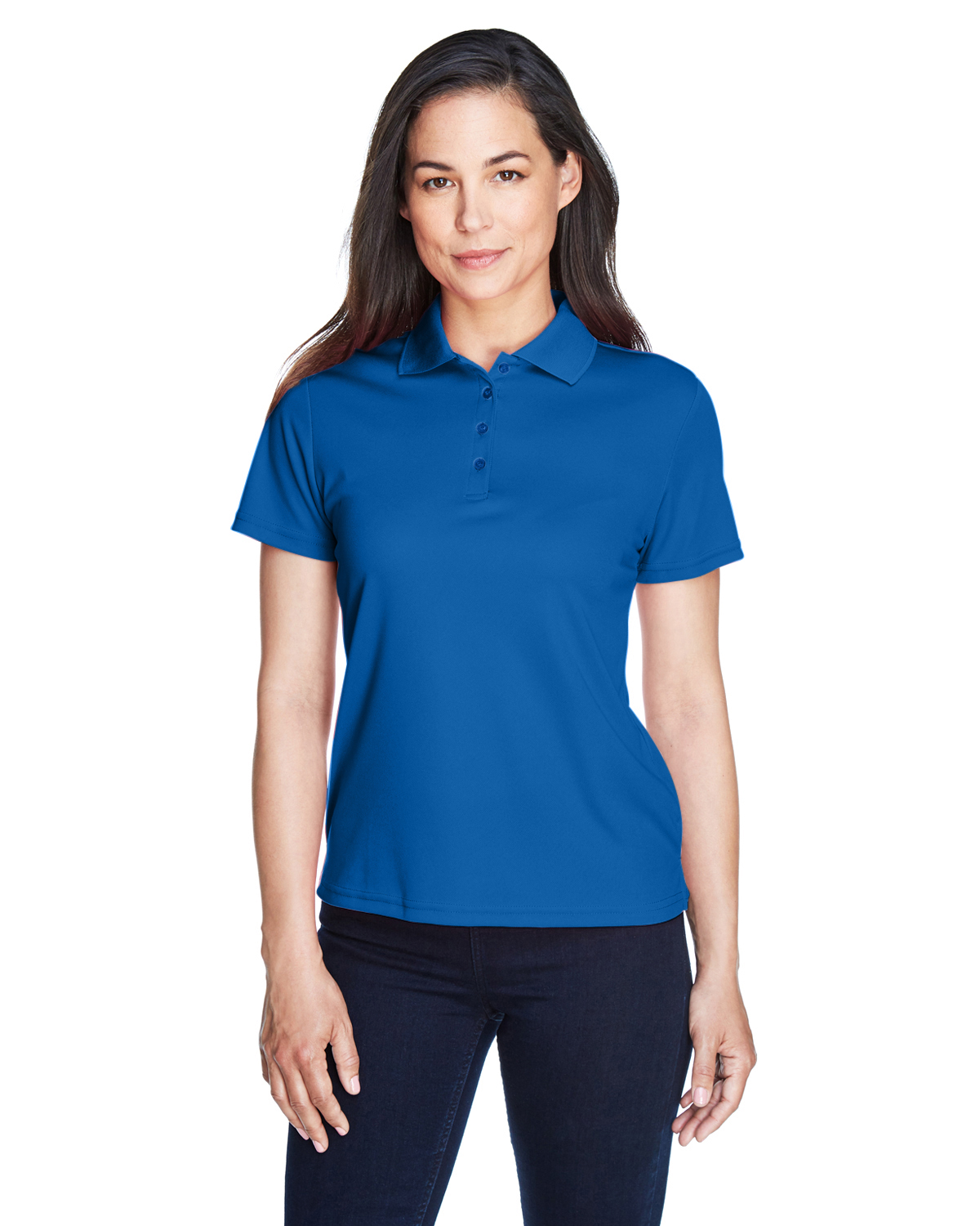 royal blue polo shirt women's