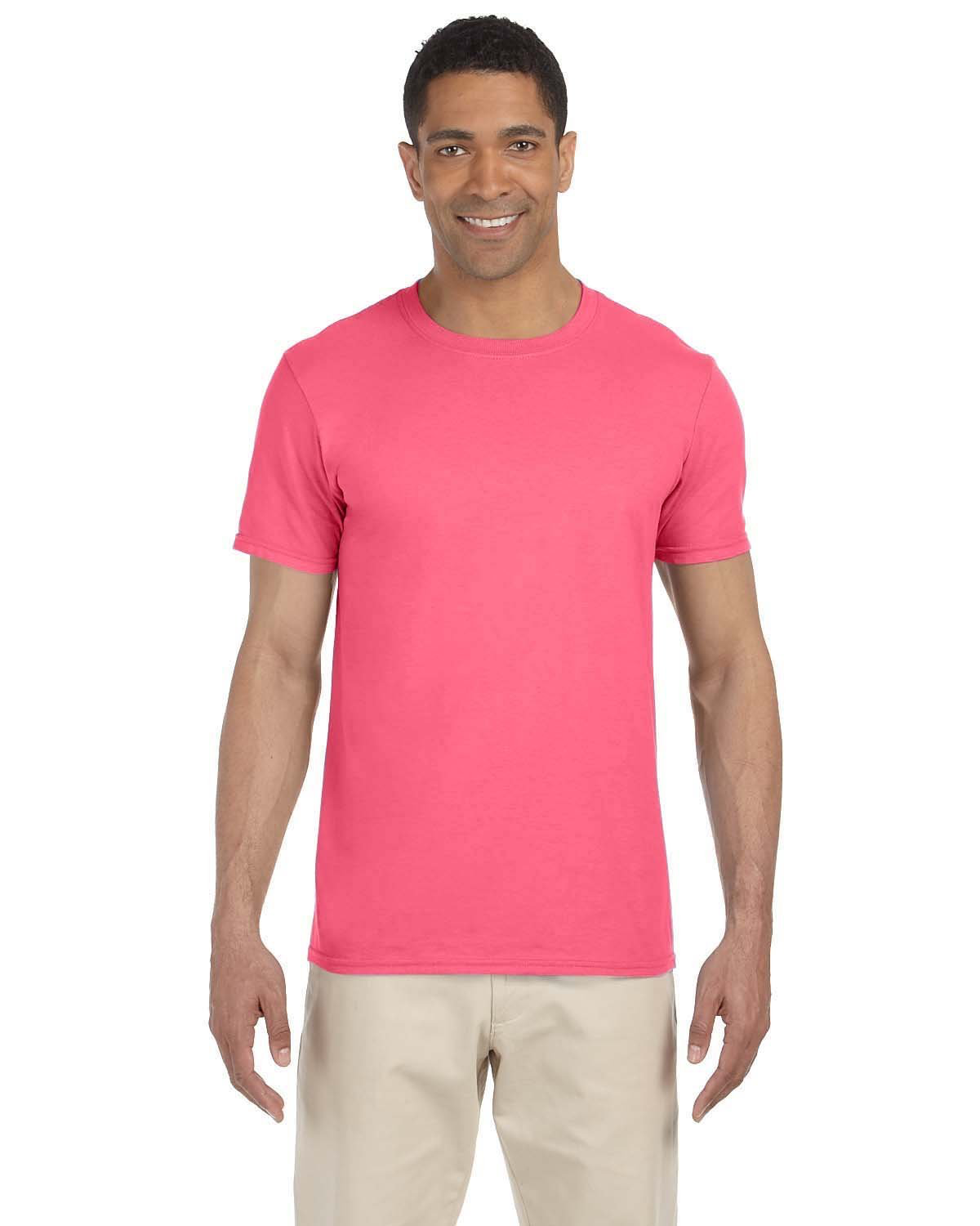Download Gildan G640 Coral Silk Adult Softstyle 4 5 Oz T Shirt