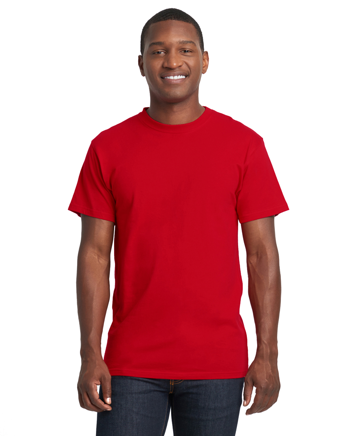 red blank shirt