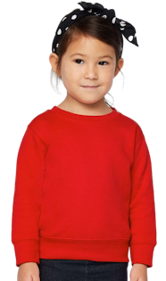 Apparel Girls' Little (2-7) Apparel Toddler's Fleece Sweatshirt, Red, 2T