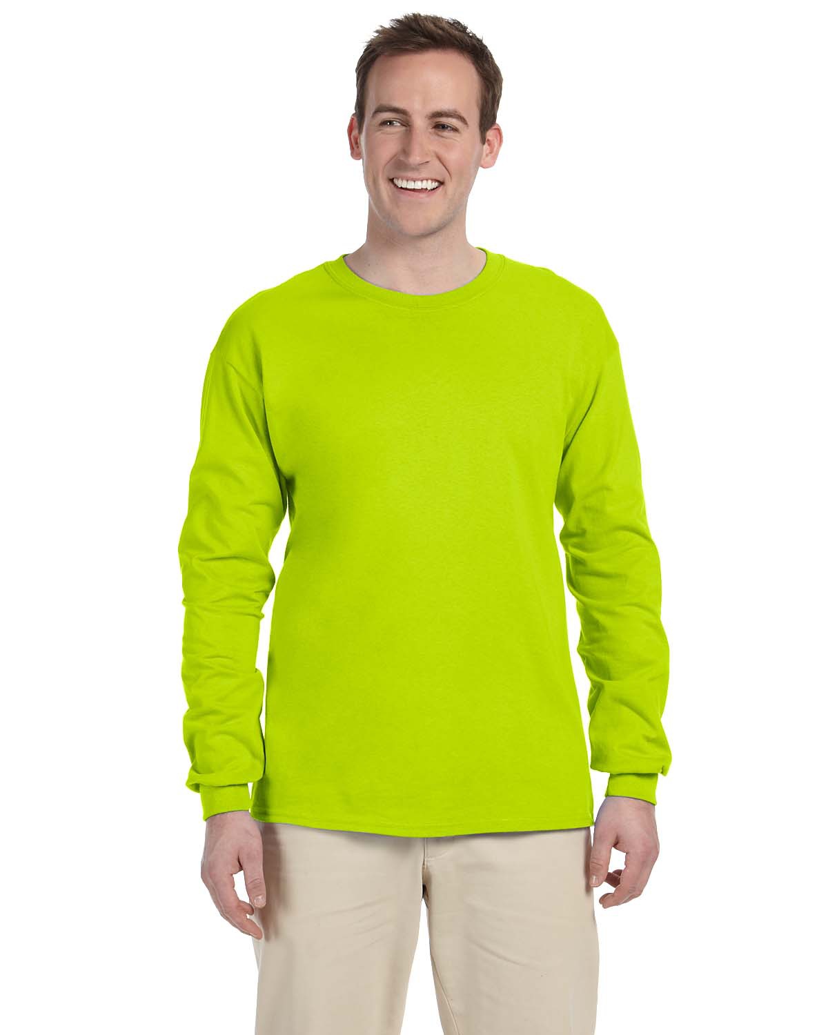 gildan safety green pocket t shirts