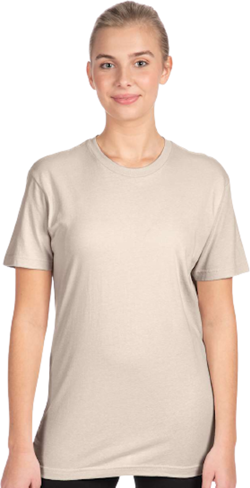 Next Level 3600 Sand Unisex Cotton T Shirt | Jiffy Shirts