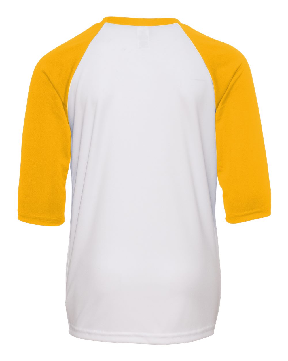 All Sport Y3229 White / Sport Athletic Gold Youth Baseball TShirt