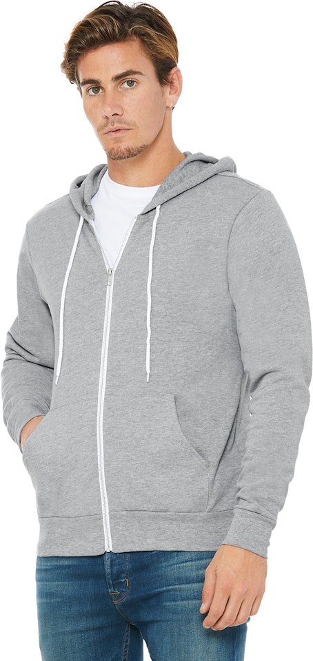 The Unisex Poly-Cotton Sponge Fleece Full-Zip Hooded Sweatshirt