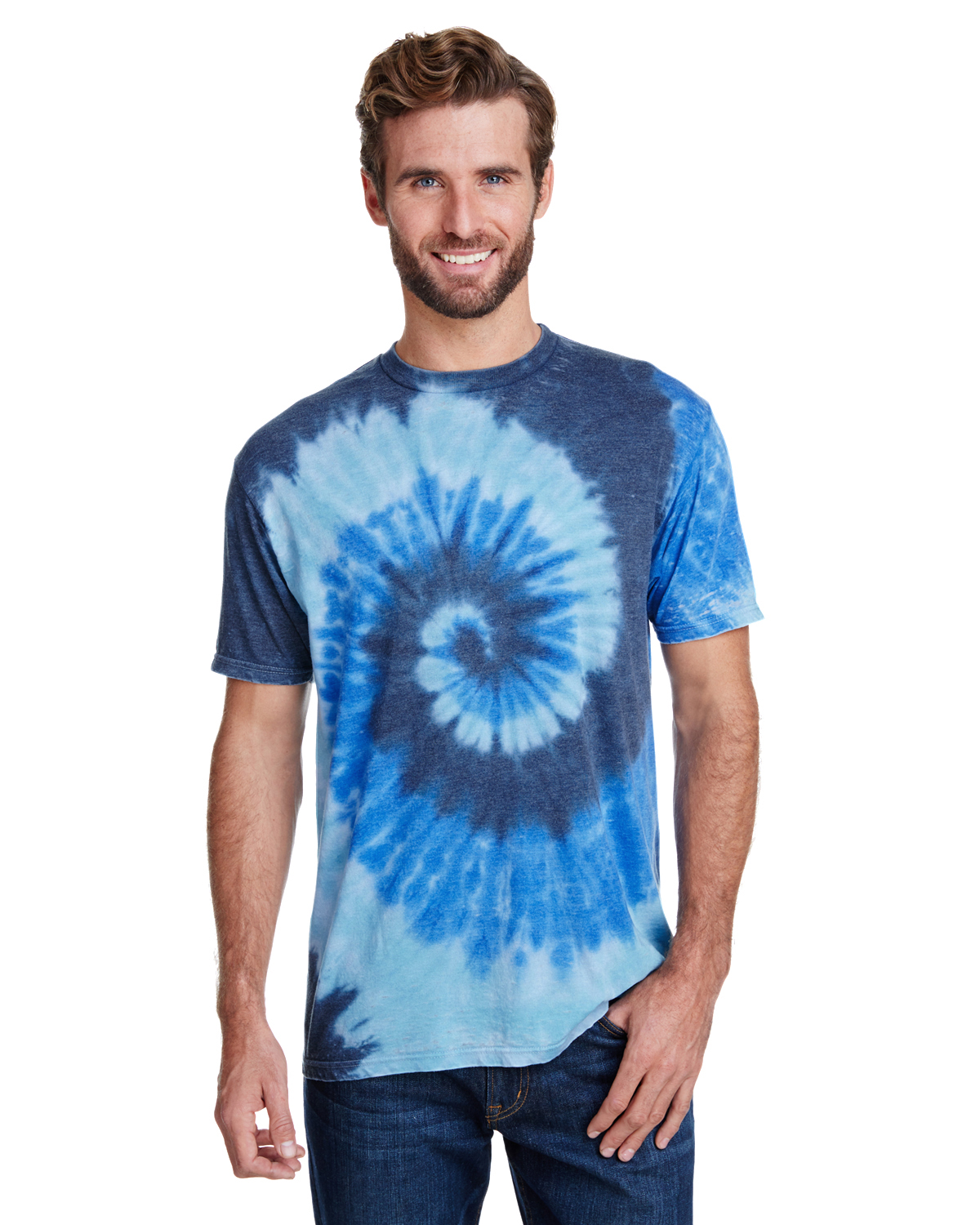 Buy T-shirt Eagles Yellow Navy Tie Dye School Spirit Sublimation