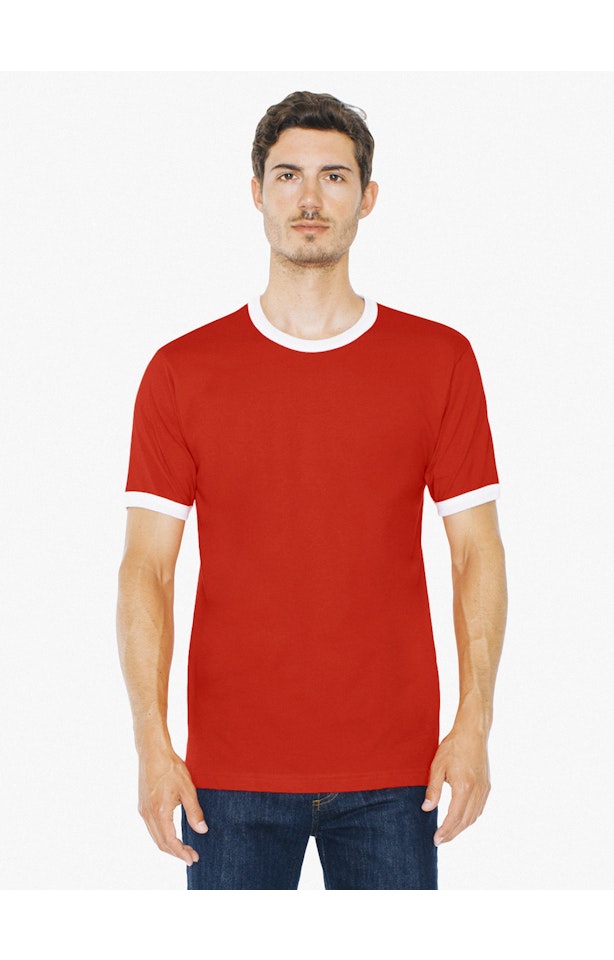 American Apparel 2410W Red / White
