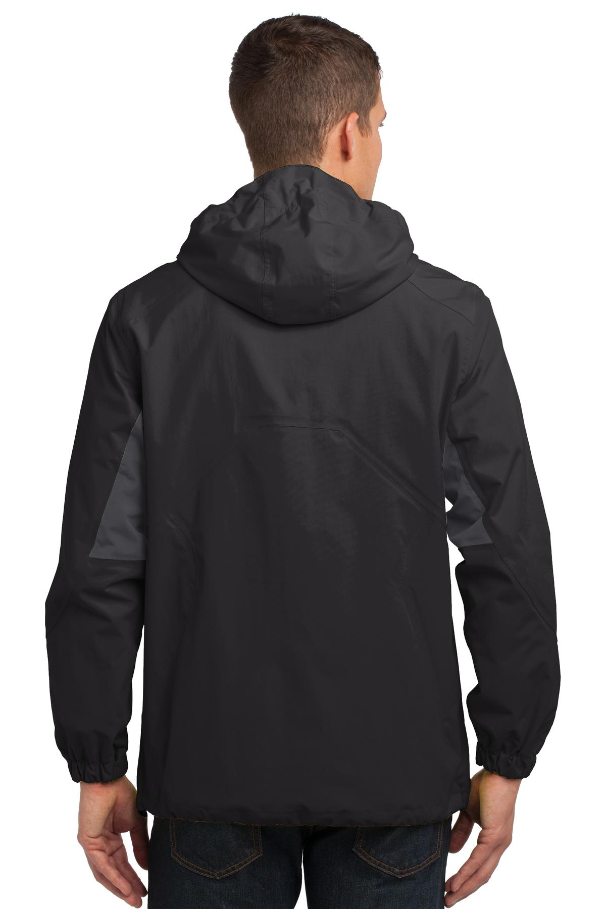 Port Authority J322 Black / Magnet Gray 