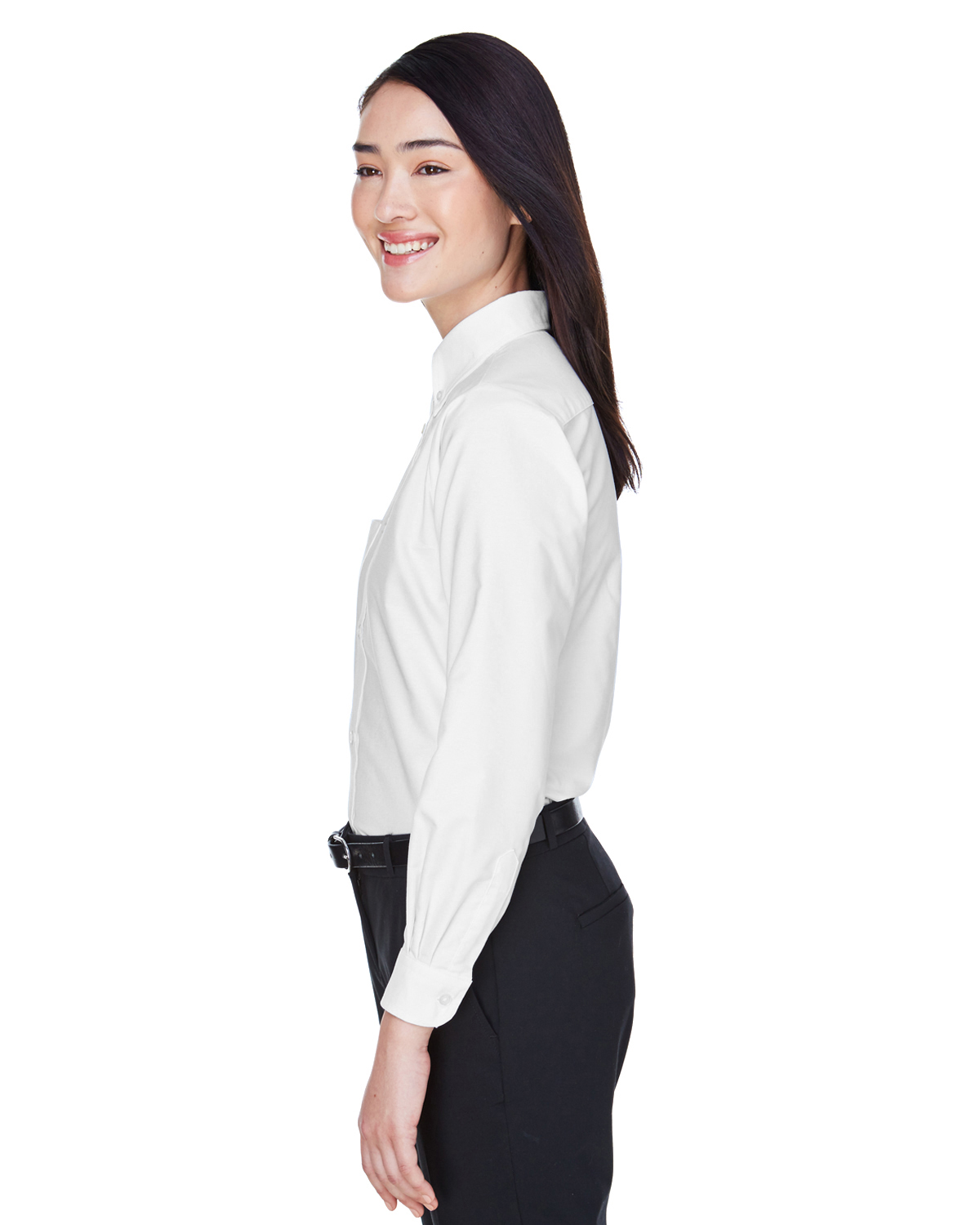 Ultraclub 8990 Ladies Classic Wrinkle Resistant Long Sleeve