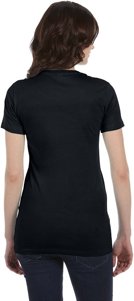 Bella + Canvas 6004 Ladies' The Favorite T-Shirt - Solid Black Blend - S