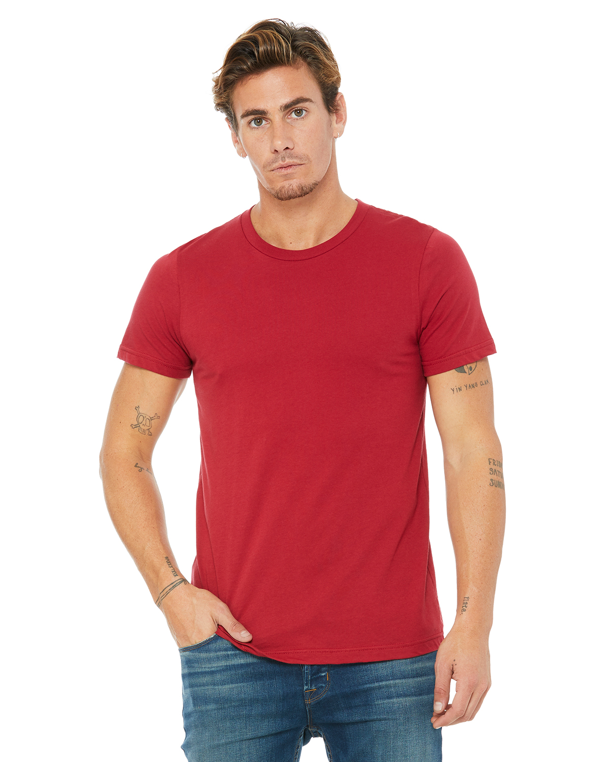 red bella canvas t shirt