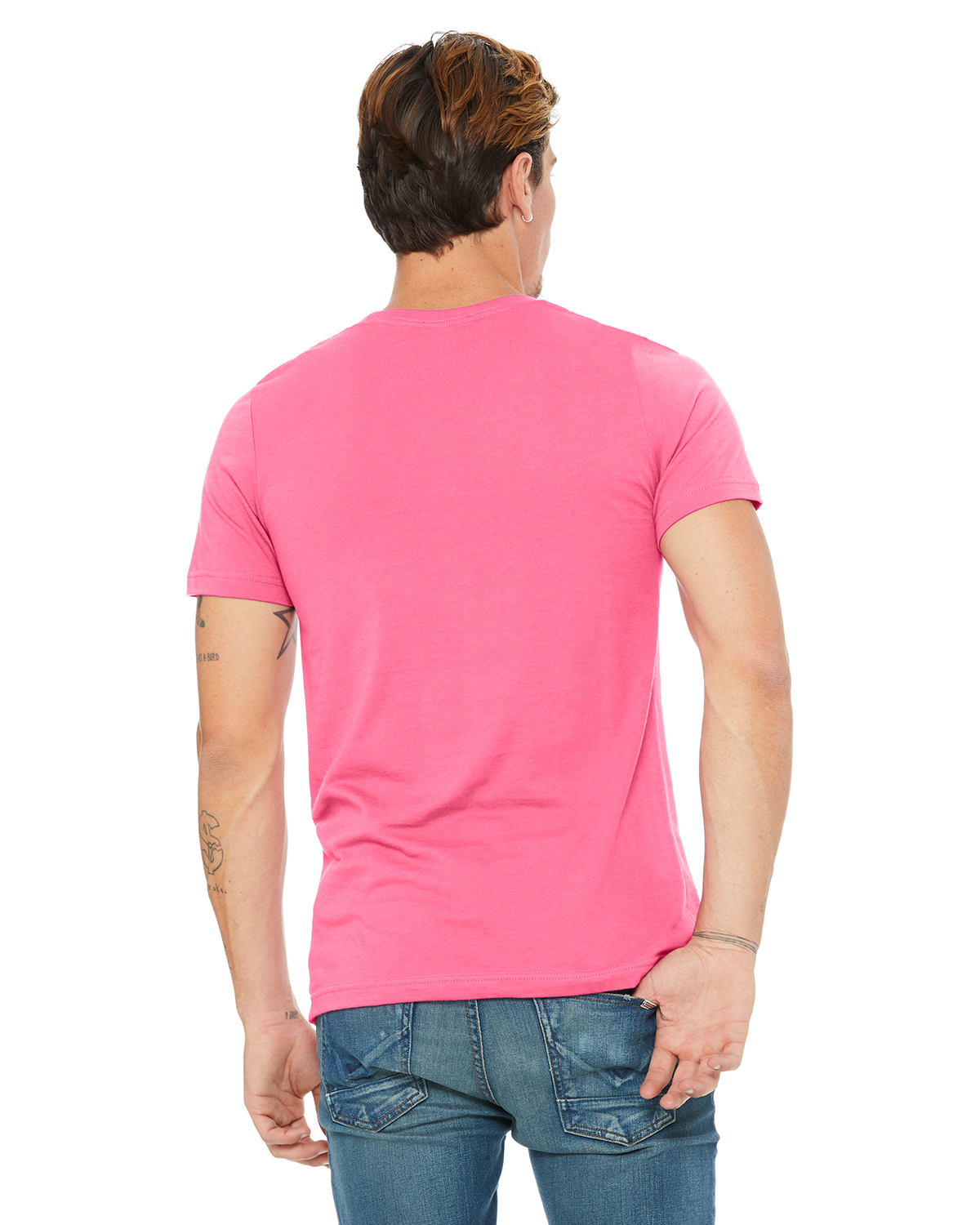 bella canvas heather charity pink