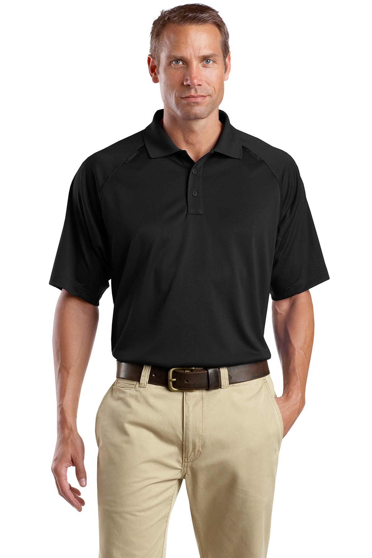 black polo khaki pants