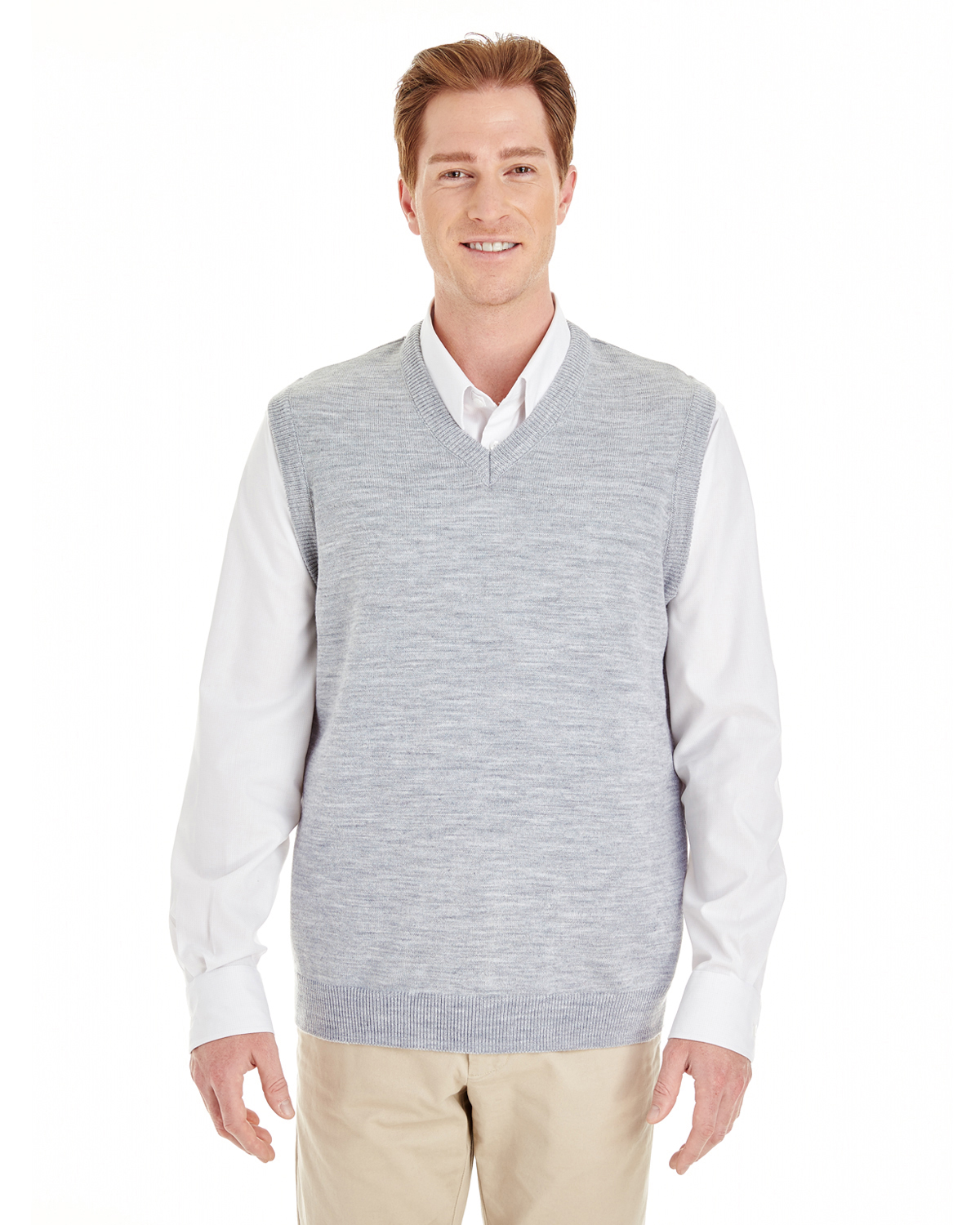 Harriton M415 Men's Pilbloc™ V Neck Sweater Vest | Jiffy Shirts