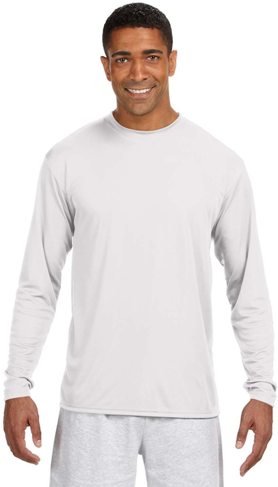 Men's Basketball Long Sleeve T-Shirt With Knitted Cuffs