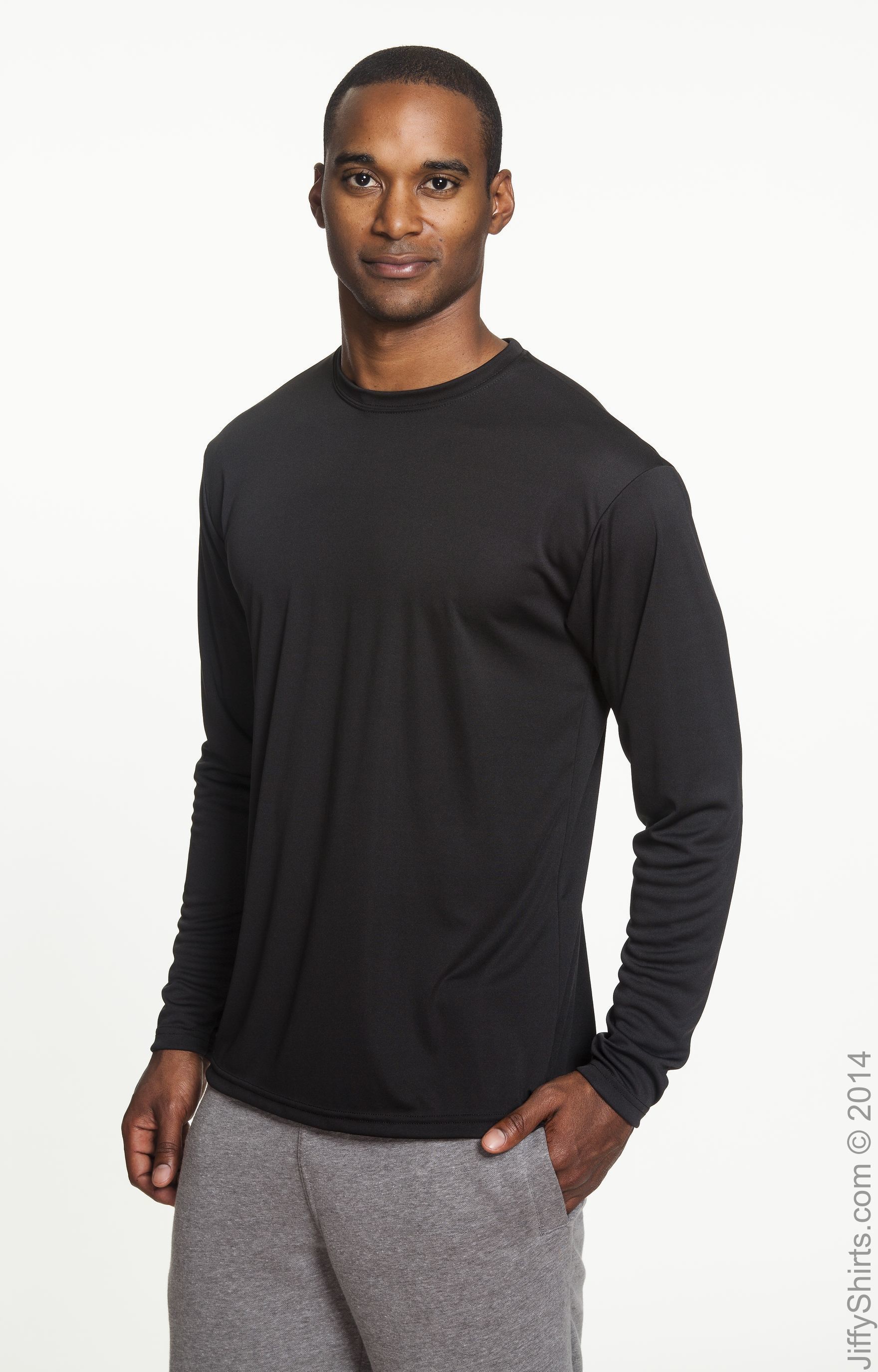 A4 N3165 Men's Cooling Performance Long Sleeve T Shirt | Jiffy Shirts