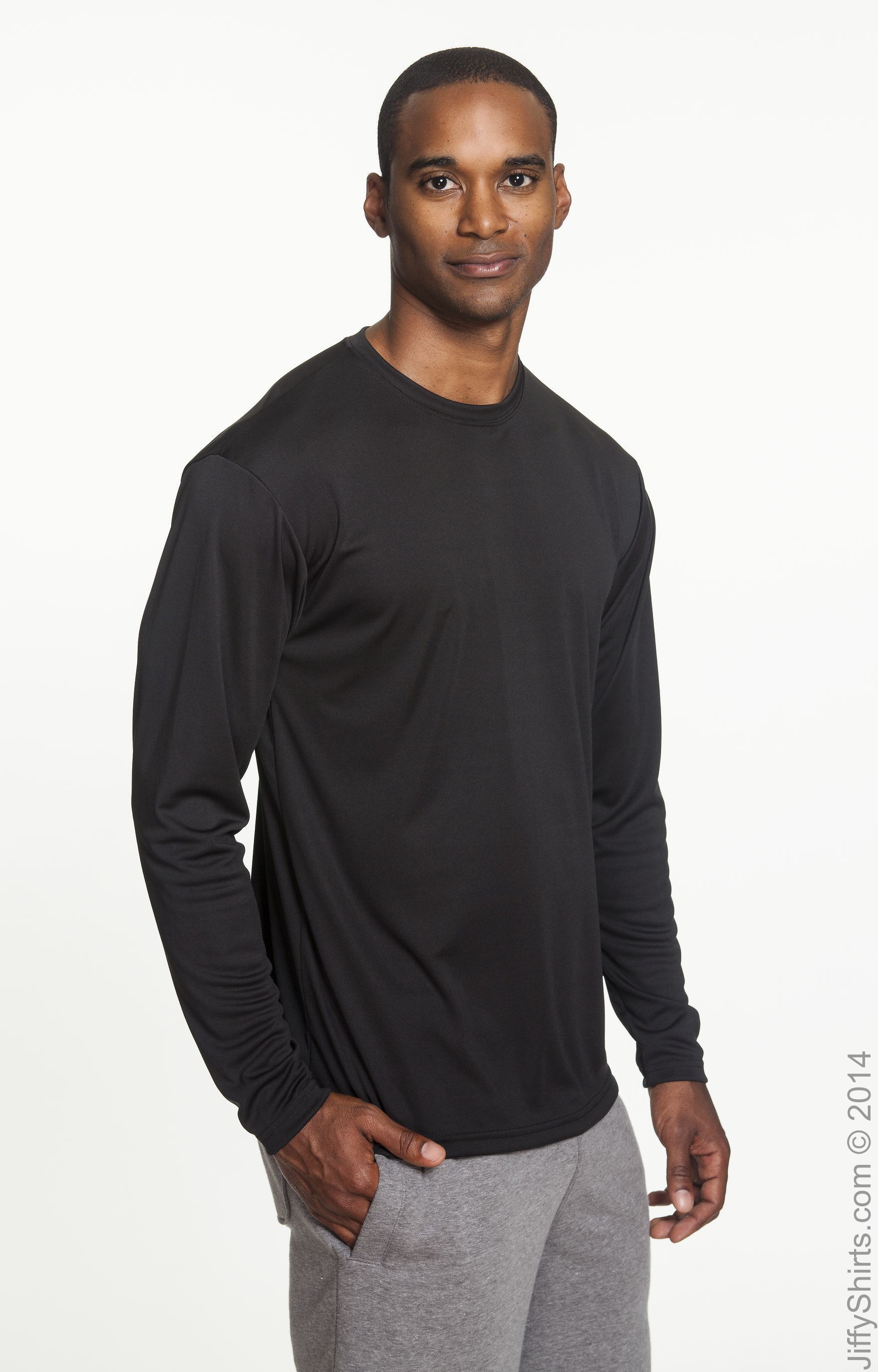 A4 N3165 Men's Cooling Performance Long Sleeve T Shirt | Jiffy Shirts